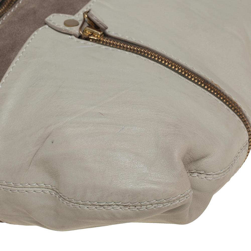 Jimmy Choo Khaki Grün Leder und Wildleder Große Mona Tote 2