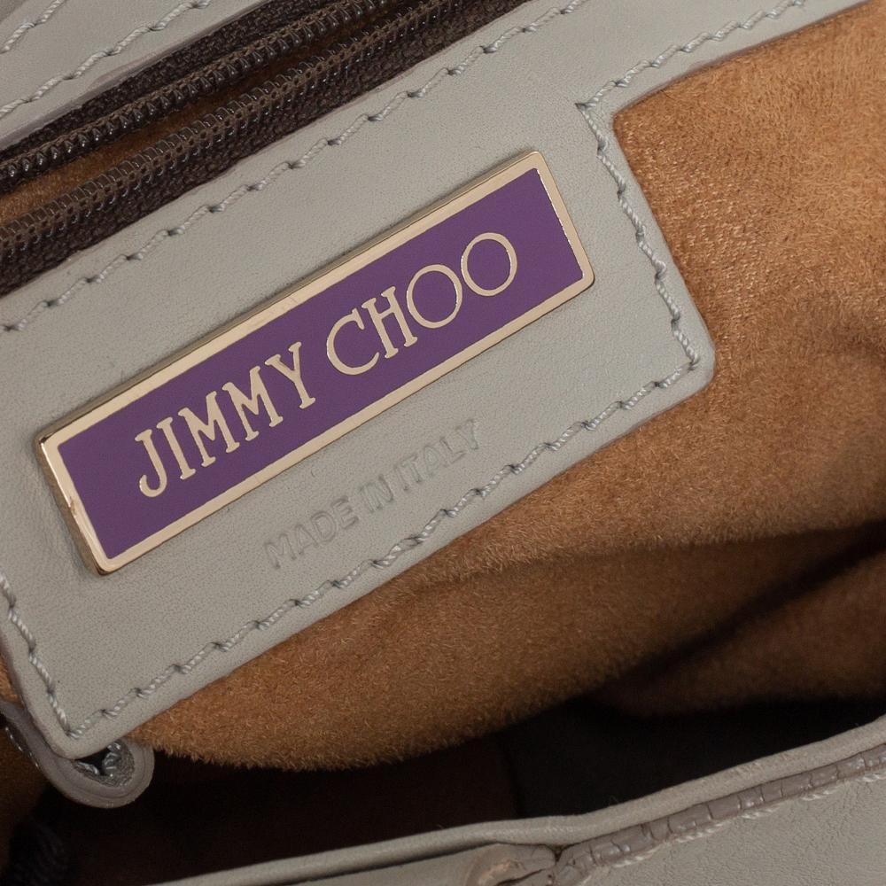 Jimmy Choo Khaki Grün Leder und Wildleder Große Mona Tote 4