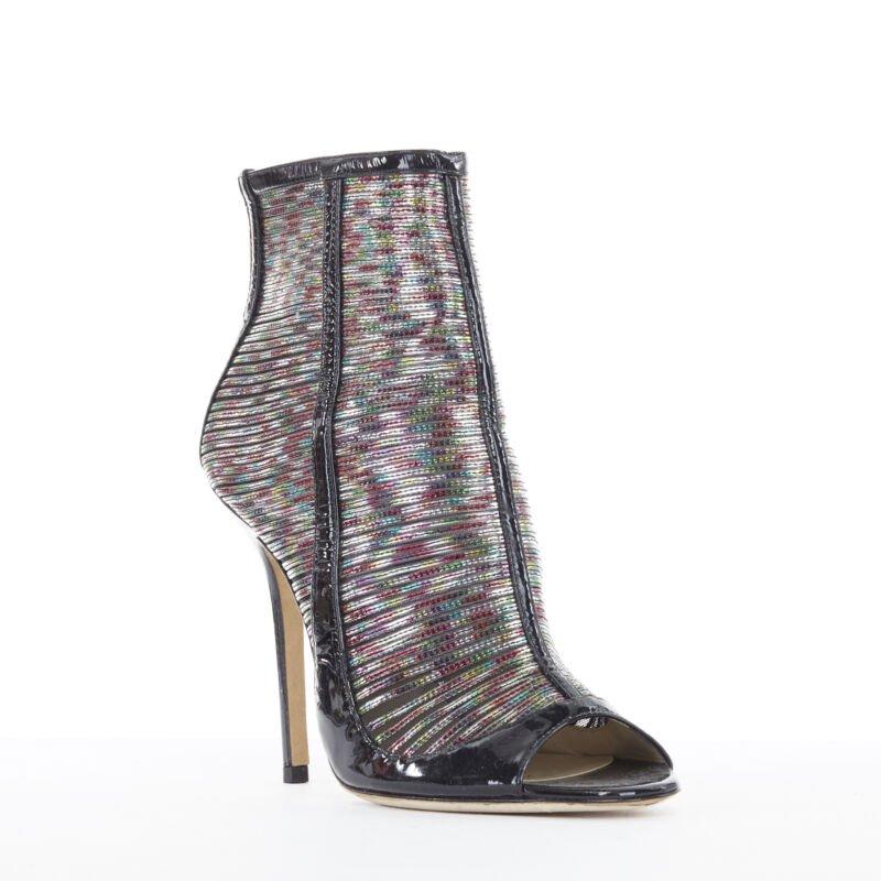 JIMMY CHOO Kier Hologramm Mesh schwarz Lack Peep Toe High Heel Bootie EU38.5
Referenz: TGAS/A06054
Marke: Jimmy Choo
Modell: Kier
MATERIAL: Lackleder
Farbe: Schwarz
Muster: Solide
Verschluss: Reißverschluss
Zusätzliche Details: Kier Bootie.
