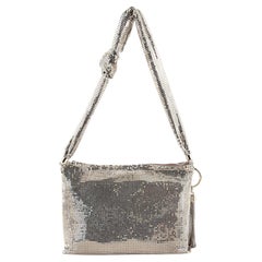 Jimmy Choo Knotted Strap Callie Shoulder Bag Chainmail Mesh