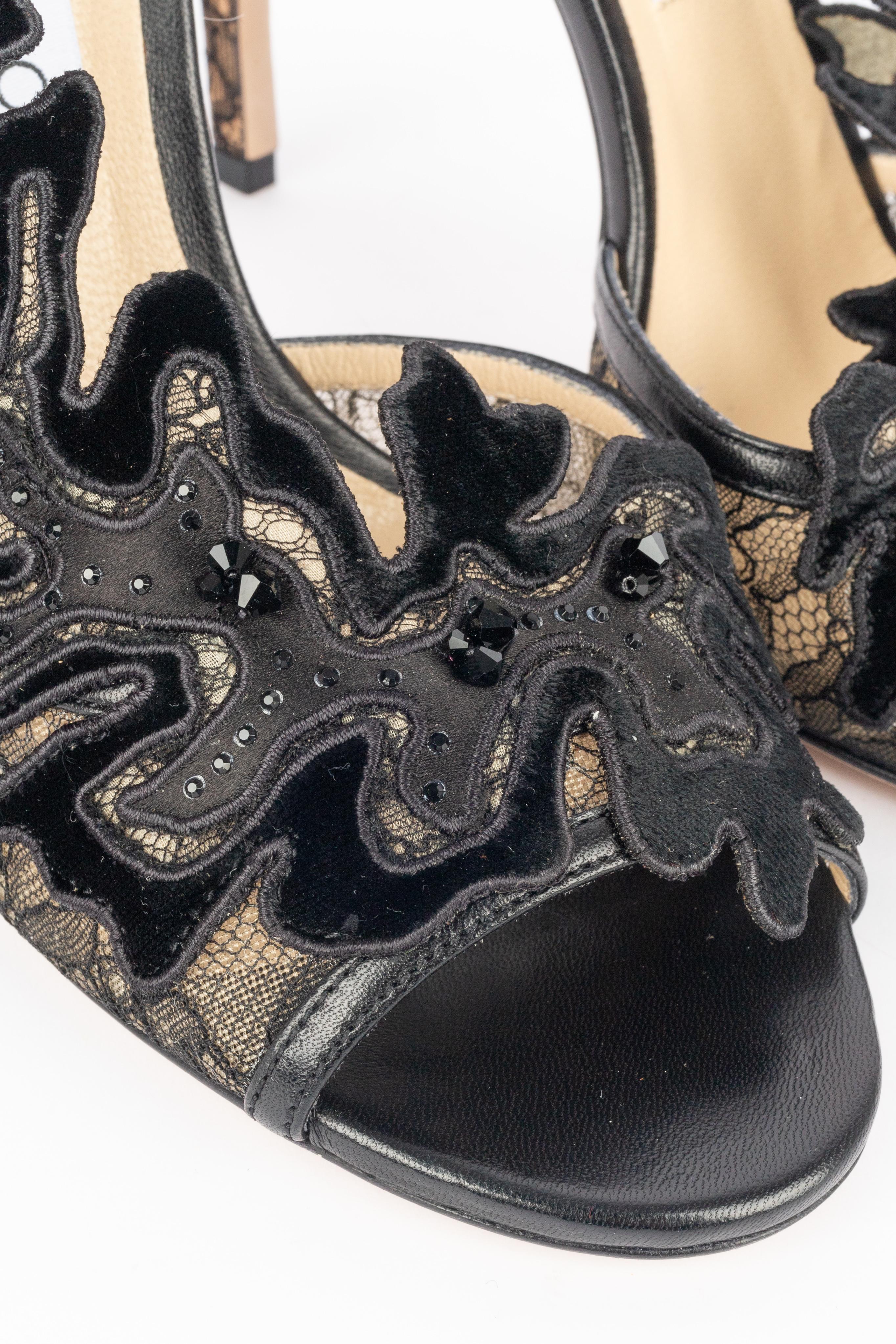 Scarpe a spillo in pizzo Jimmy Choo in vendita 2