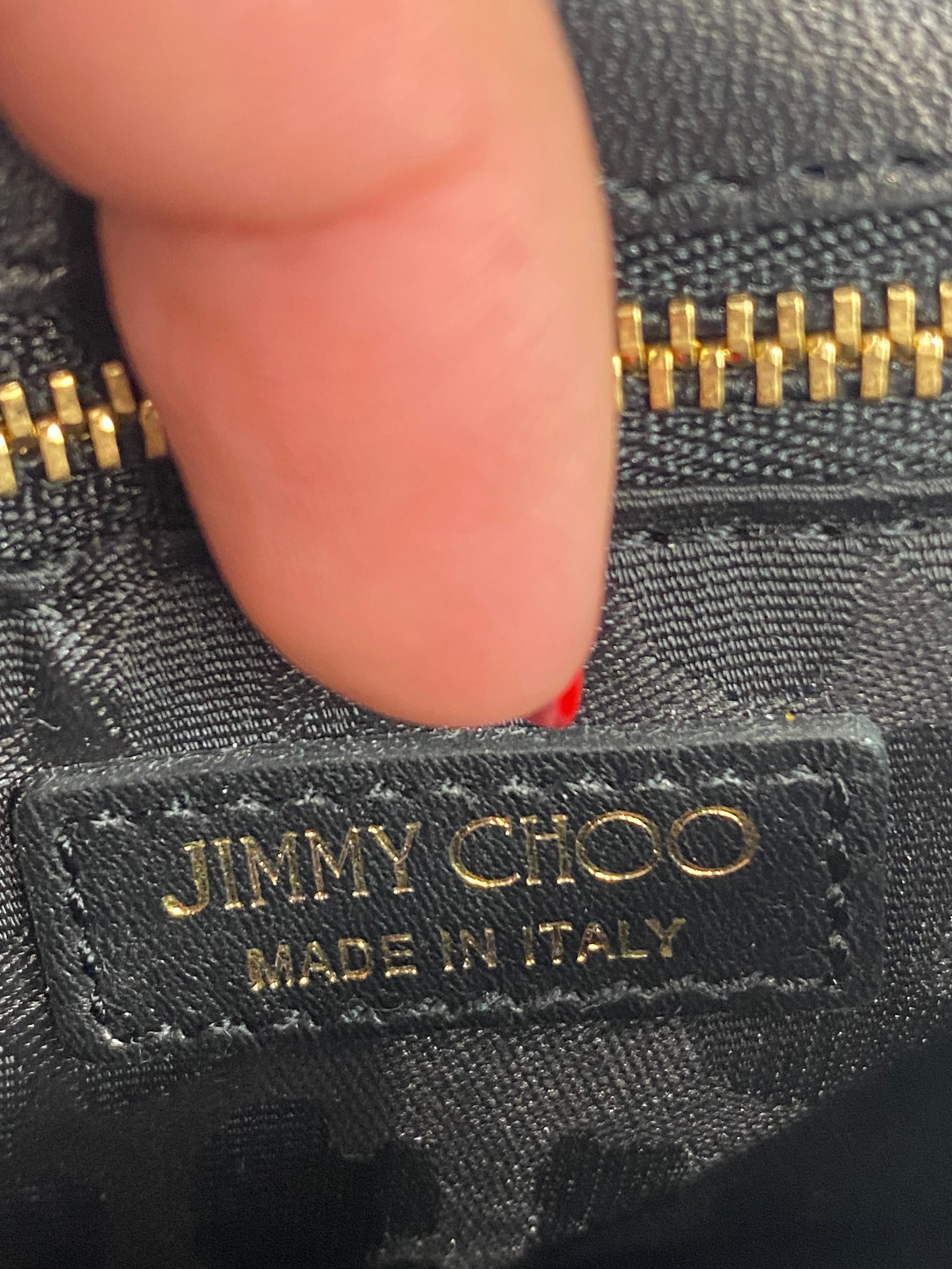 Jimmy Choo Leather and Lace Crossbody Mini Handbag For Sale 3