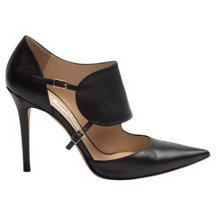 Jimmy Choo Leather Black D'orsay Pumps (EU 37)