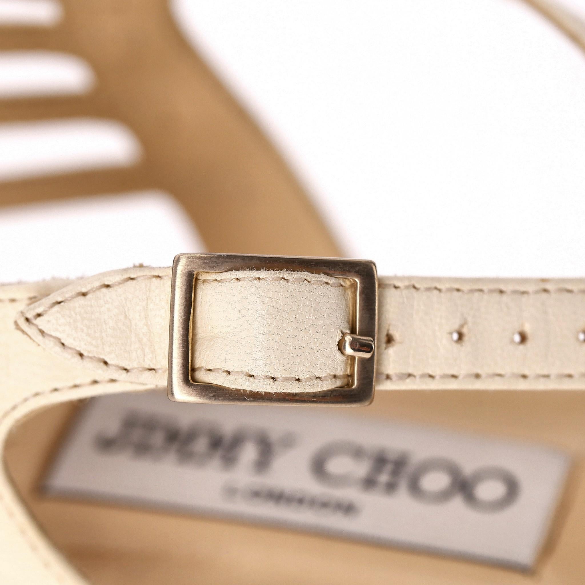 Jimmy Choo Leather Gladiator Sandals For Sale 2