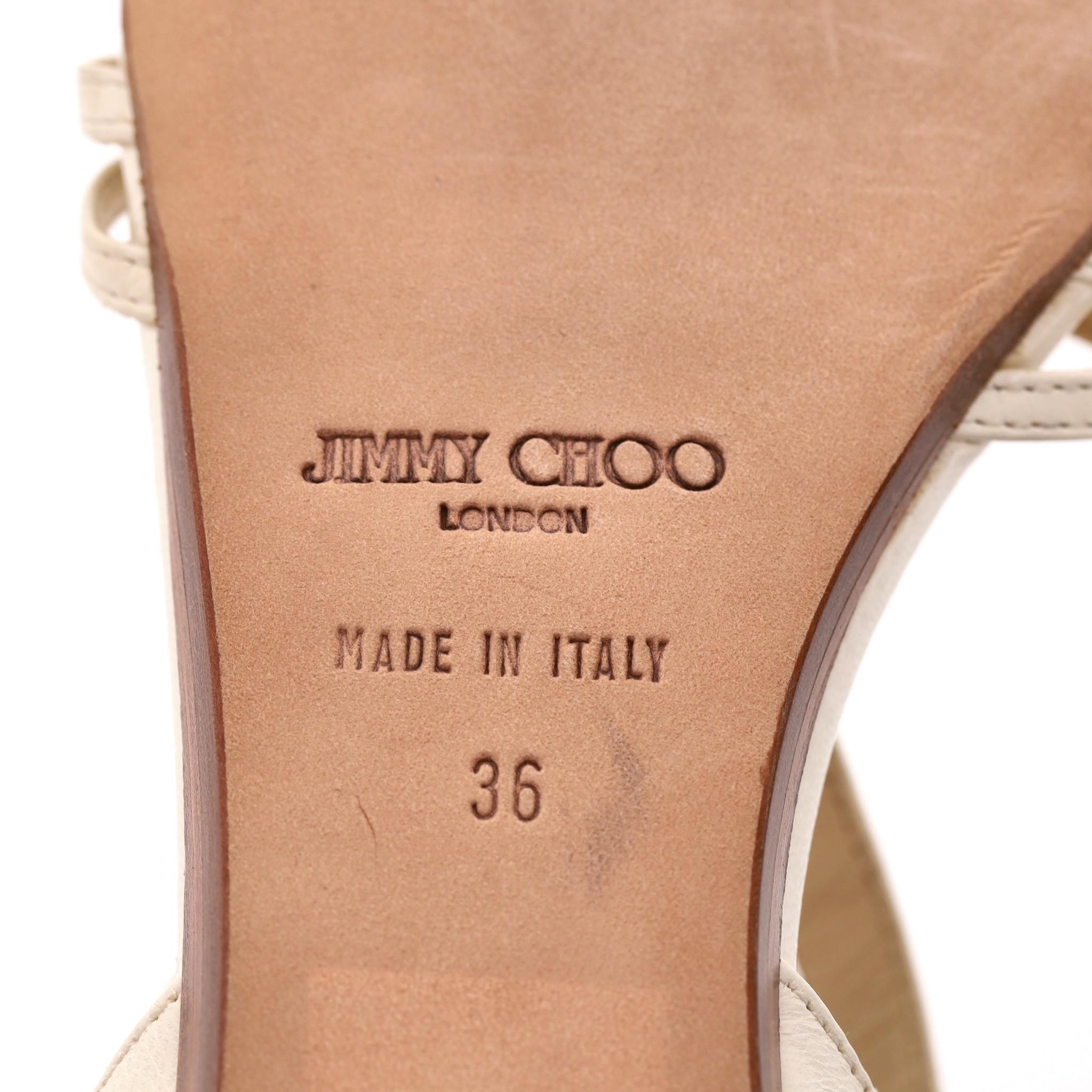 Jimmy Choo Leather Gladiator Sandals For Sale 3