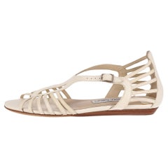 Used Jimmy Choo Leather Gladiator Sandals