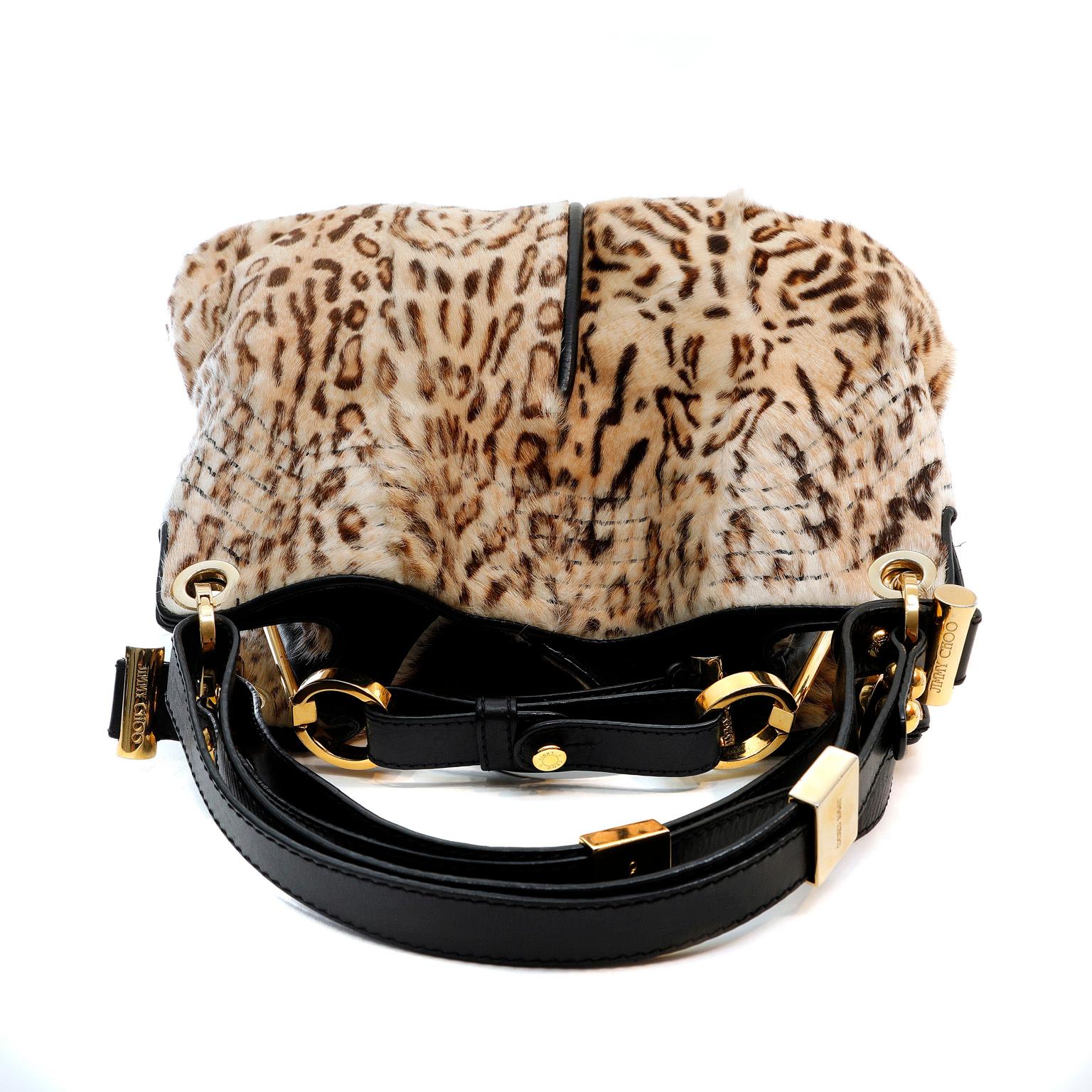 leopard jimmy choo clutch bag