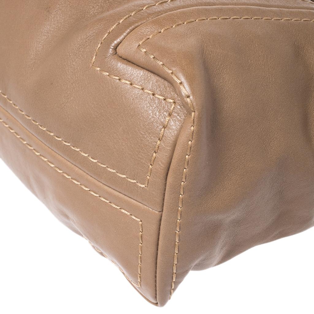 Jimmy Choo Light Brown Leather Saba Hobo Bag 1