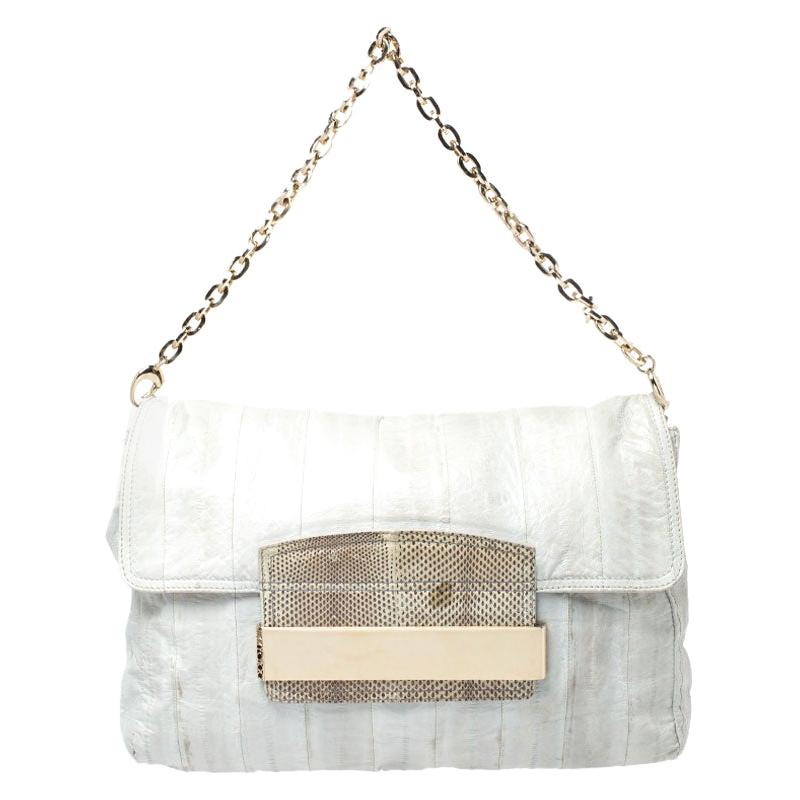 lime green leather bag