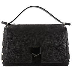 Jimmy Choo Lockett Convertible Shoulder Bag Leather Medium