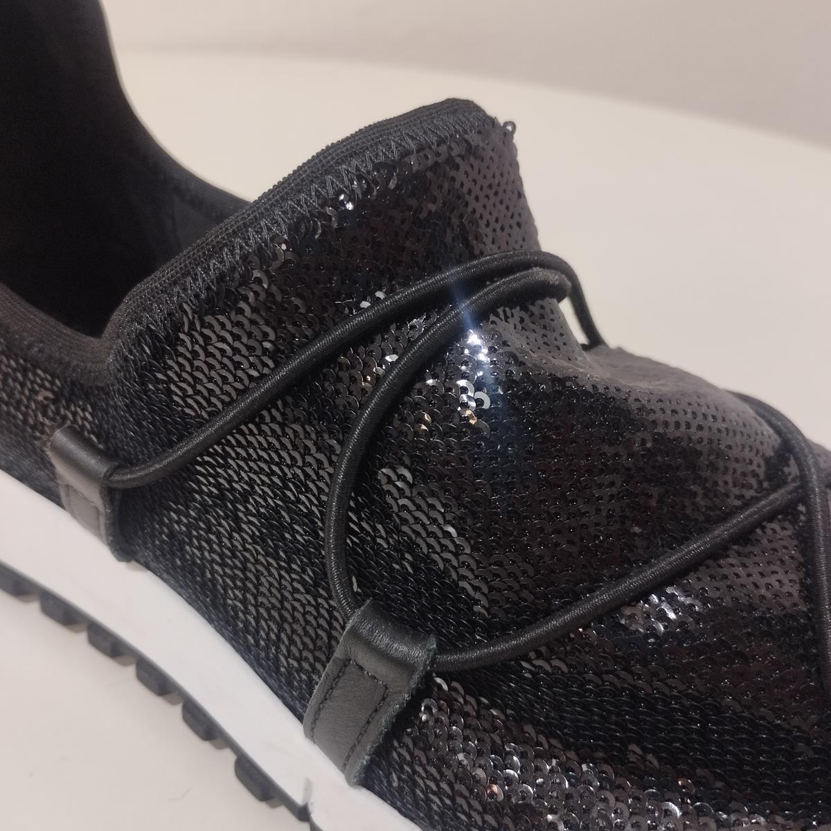 Jimmy Choo London Sequins Sneakers 39 In Excellent Condition For Sale In Gazzaniga (BG), IT