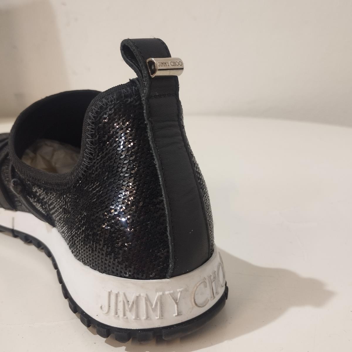 Women's Jimmy Choo London Sequins Sneakers 39 For Sale