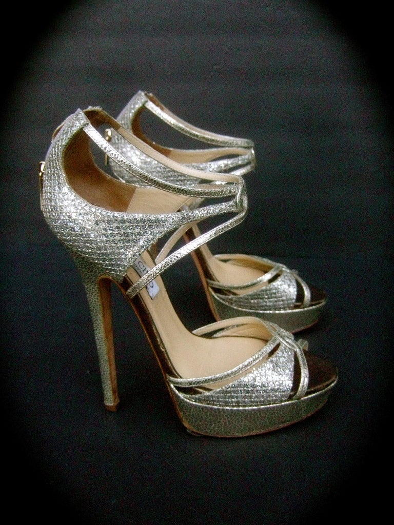 silver jimmy choo shoes