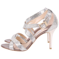 Jimmy Choo Lottie Glitter Sandal Size 40