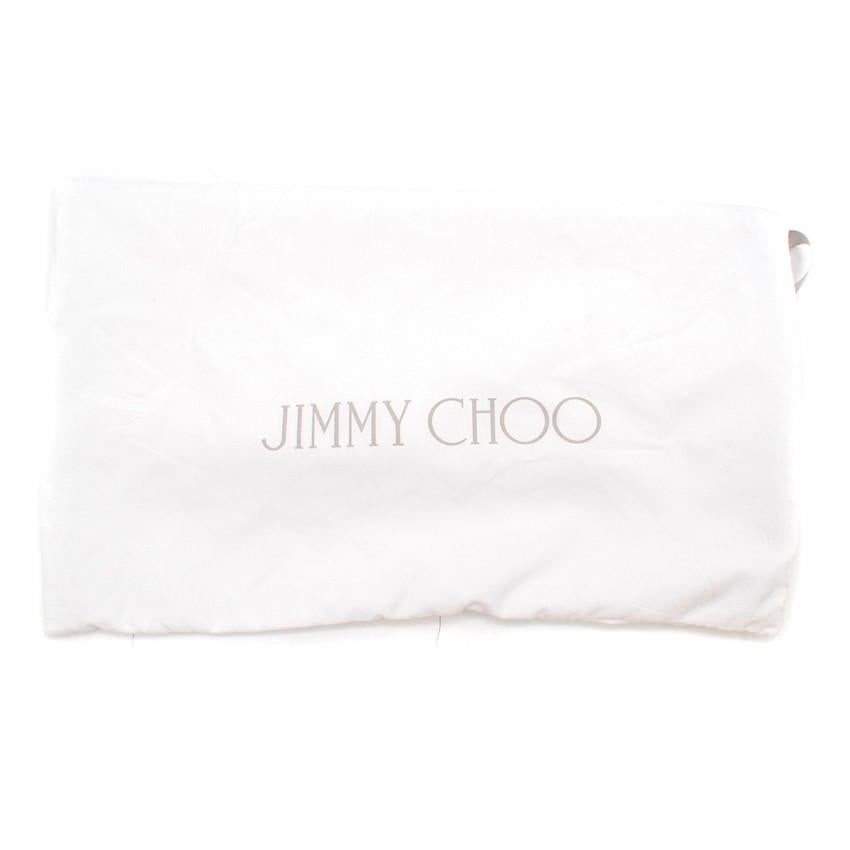 Jimmy Choo Love 100 Moon Sand Infinity Glitter Pointy Toe Pumps 38.5 1