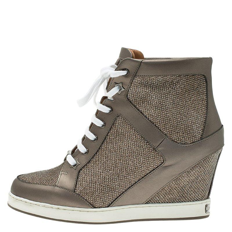jimmy choo wedge trainers