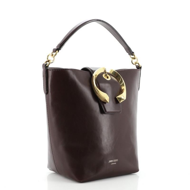 Jimmy Choo Madeline Bucket Bag Leather Small