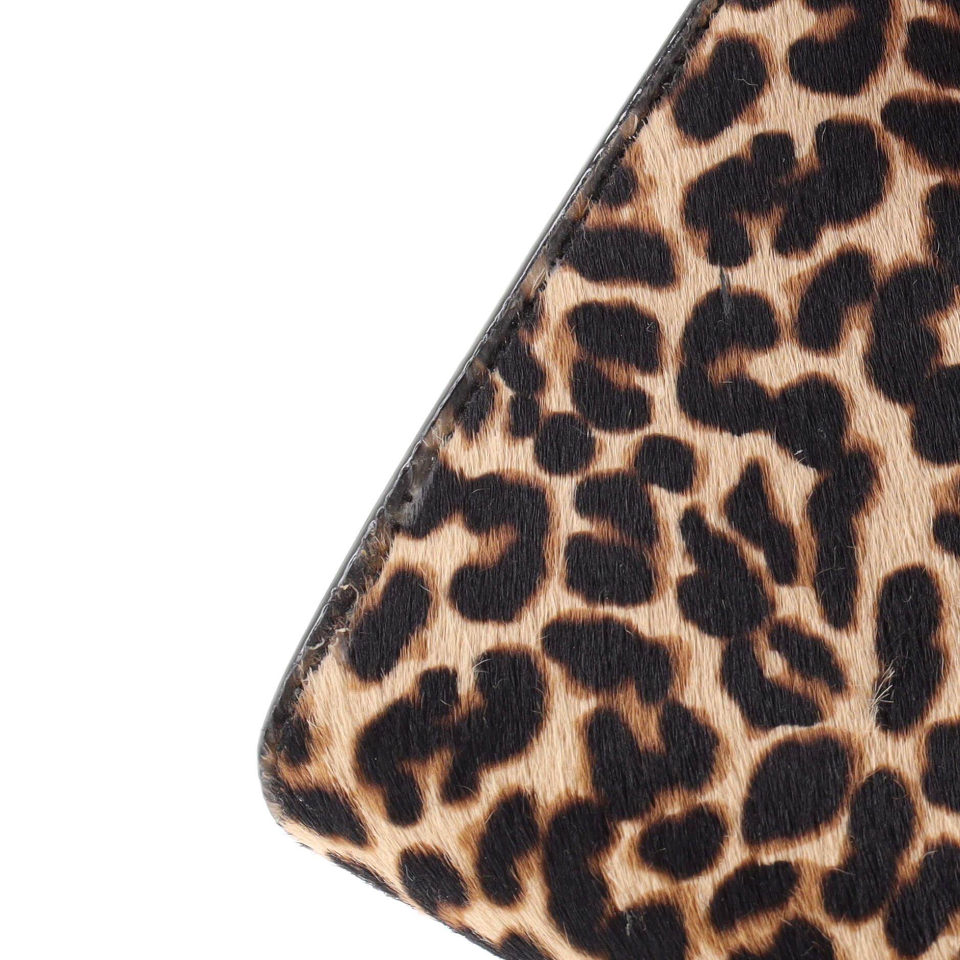 Jimmy Choo Madeline Chain Wallet Printed Pony Hair Small 3