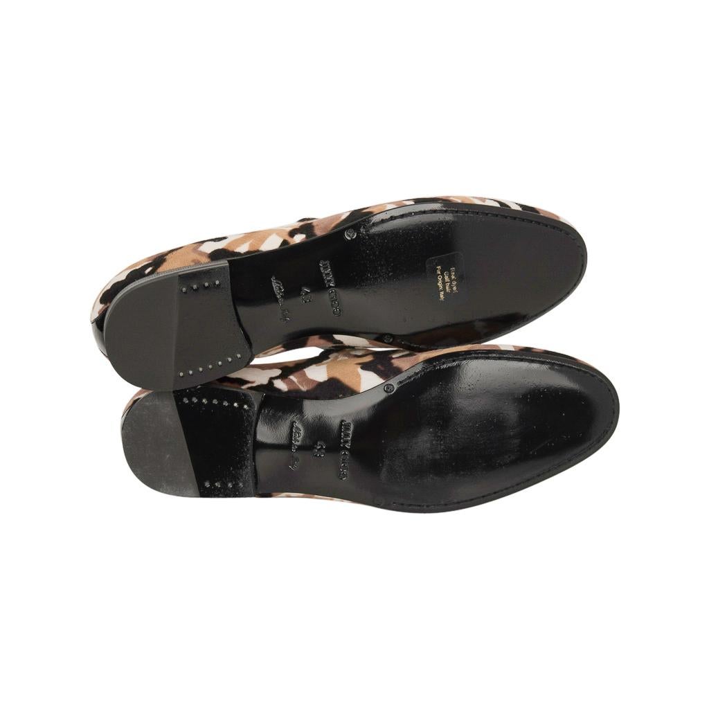Jimmy Choo Men's Sloane Camouflage Printed Calf Hair Loafer 43 / 10 For Sale 1
