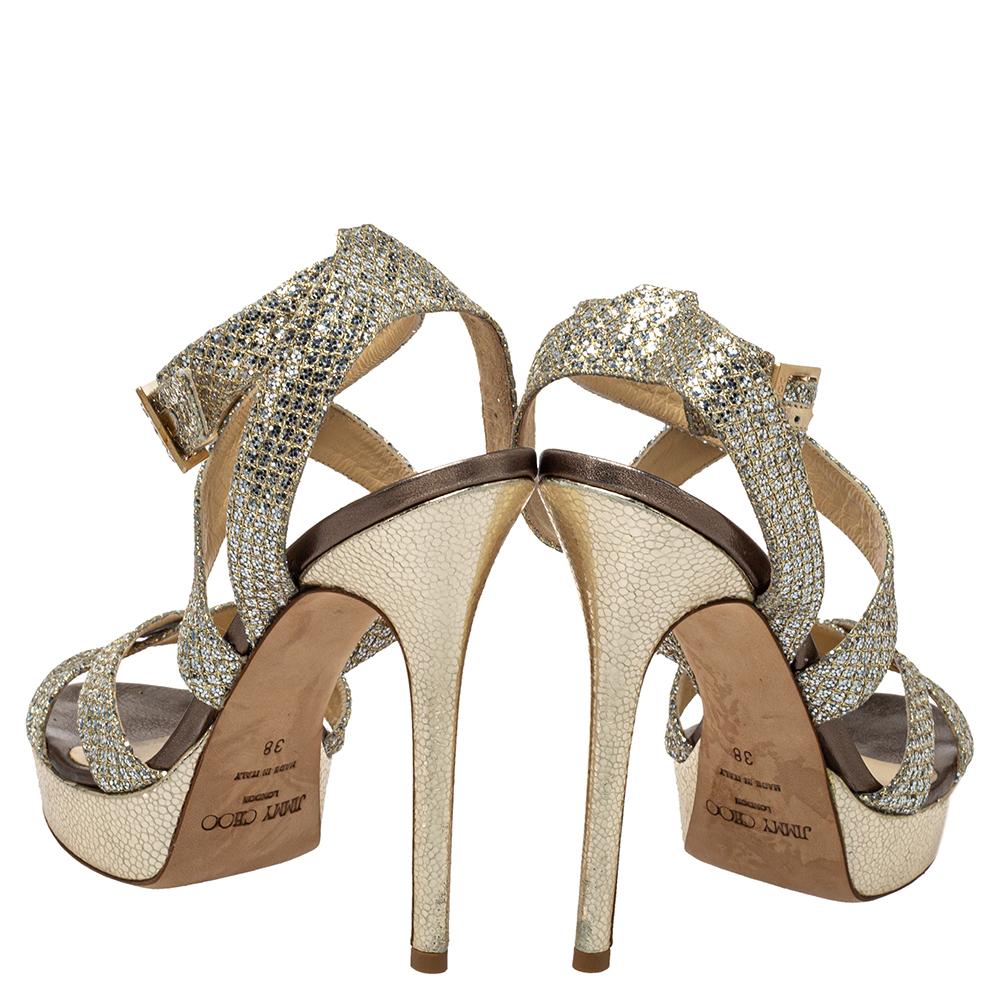 jimmy choo gold sandals