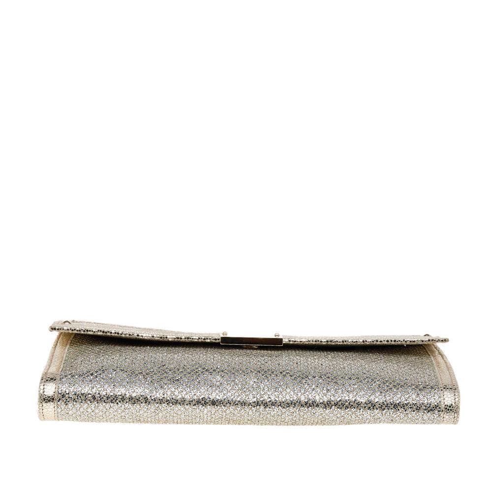 jimmy choo silver clutch