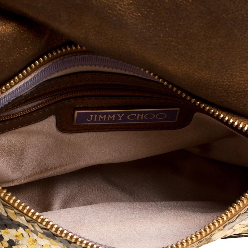 Jimmy Choo Metallic Multicolor Sequin Chain Shoulder Bag 3