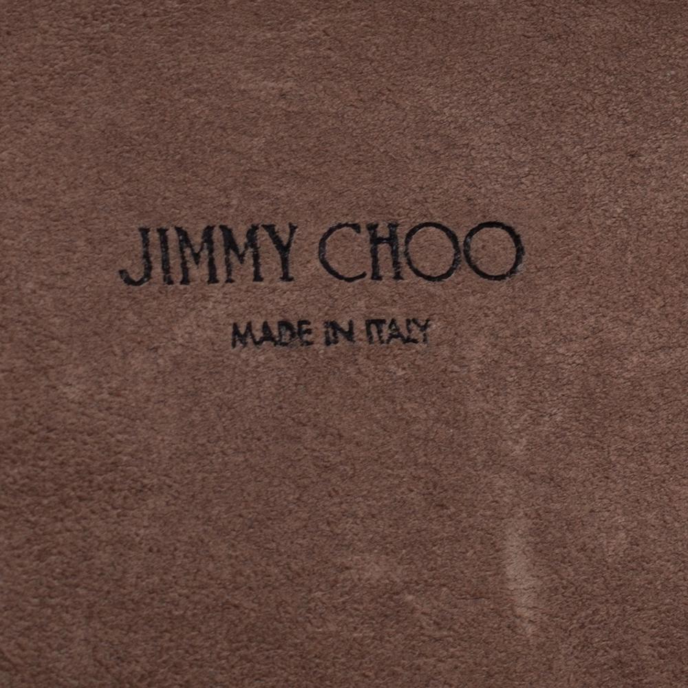 Jimmy Choo Metallic Rose Gold Leather Lockett Shoulder Bag 3
