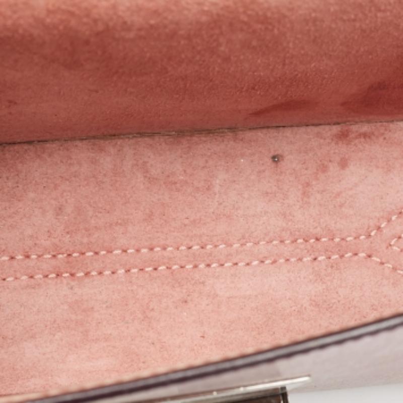 Bolso de hombro Lockett City de piel rosa metalizada de Jimmy Choo en venta 5