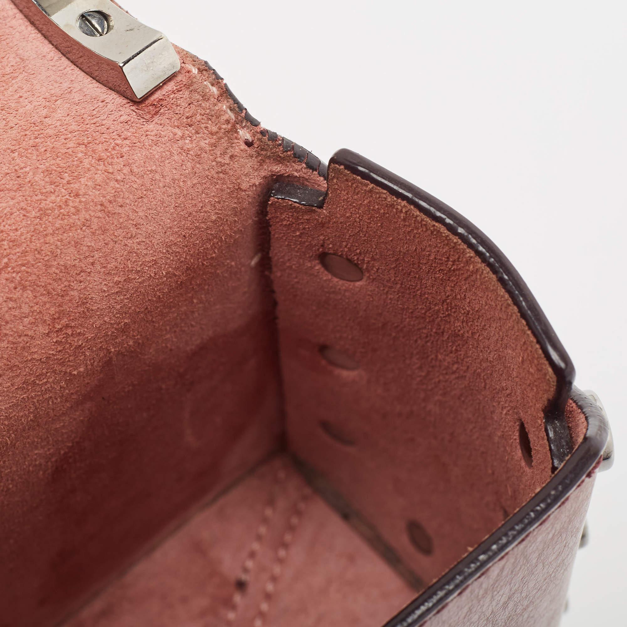 Jimmy Choo Metallic Rose Leather Lockett City Shoulder Bag 1