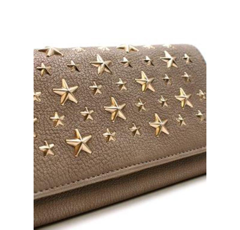 Jimmy Choo Metallic Star Studded Wallet on Chain For Sale 1