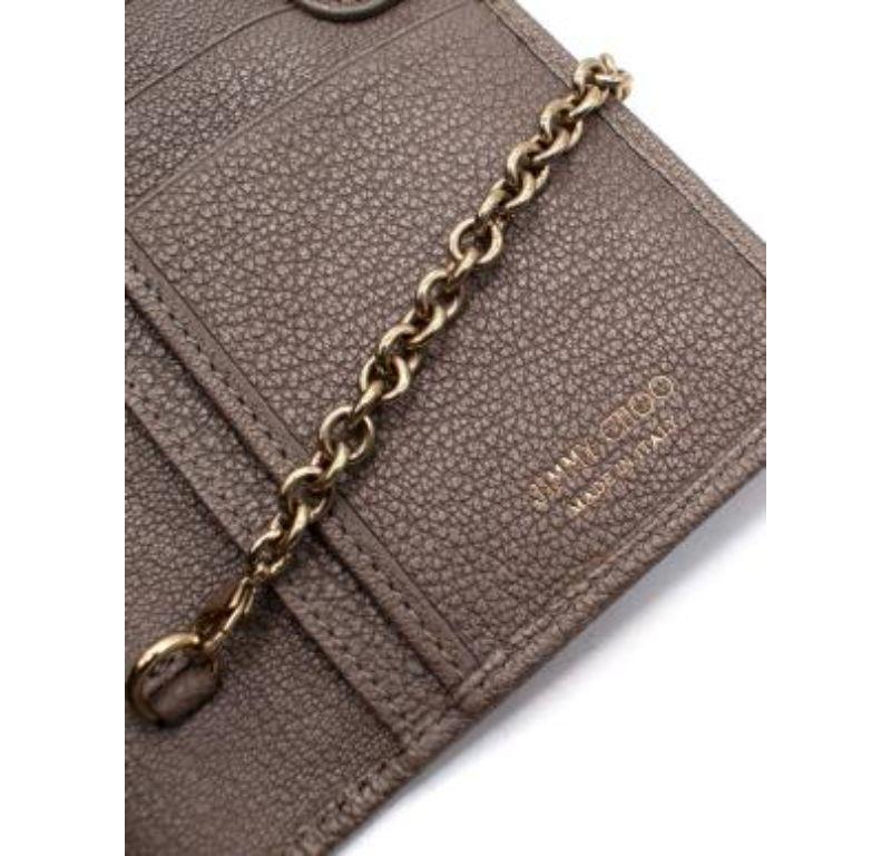 Jimmy Choo Metallic Star Studded Wallet on Chain For Sale 5