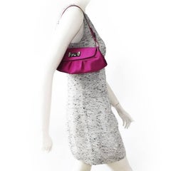 JIMMY CHOO Mini Bag in Magenta Pink Satin