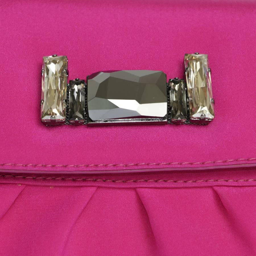 Women's JIMMY CHOO Mini Bag in Magenta Pink Satin