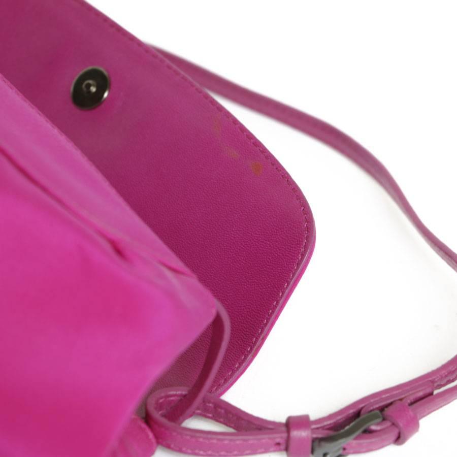 JIMMY CHOO Mini Bag in Magenta Pink Satin 1