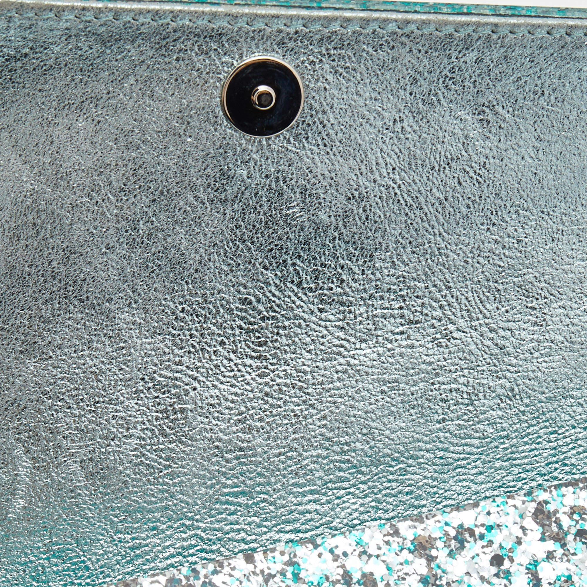 Jimmy Choo Mint Green Acrylic and Leather Candy Chain Clutch 4