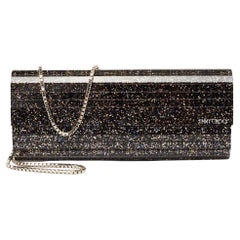 Jimmy Choo Multicolor Glitter Acrylic Sweetie Chain Clutch