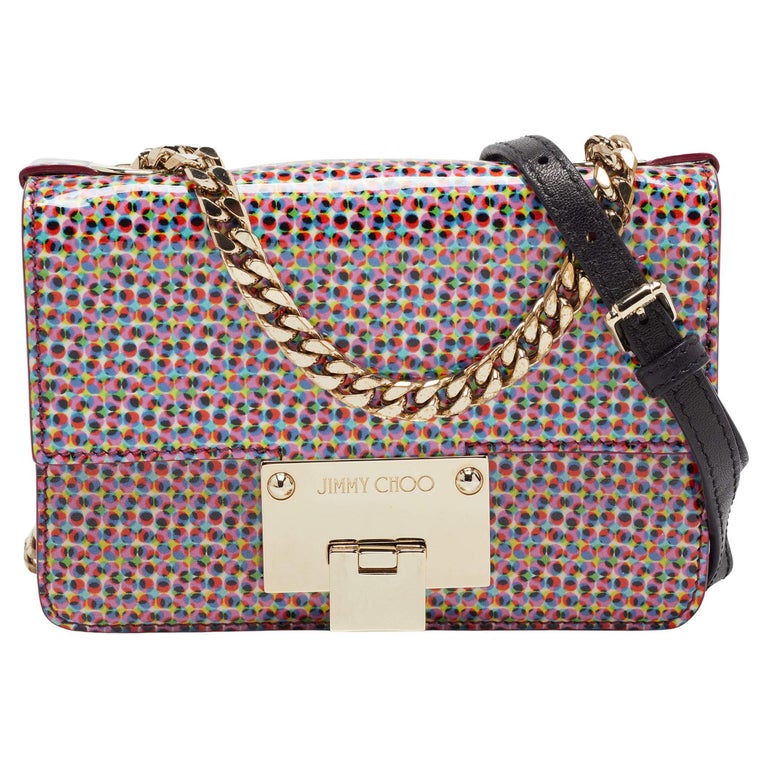 Jimmy Choo Multicolor Patent Leather Rebel Crossbody Bag at 1stDibs