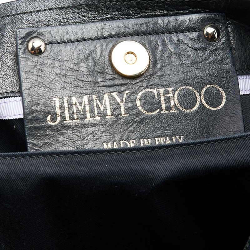 Black Jimmy Choo Multicolor Printed Coated Canvas Scarlet Tote