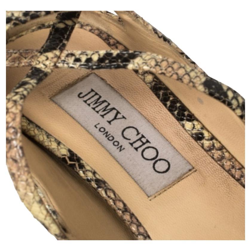 These python-embossed leather sandals are a high-end fashion item that you need to own now. Lined with leather soles, these sandals are made to offer you maximum comfort. Keep your style as comfortable as it can be with these finely designed