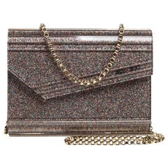 Jimmy Choo Multicolor Shimmer Acrylic Candy Clutch Bag