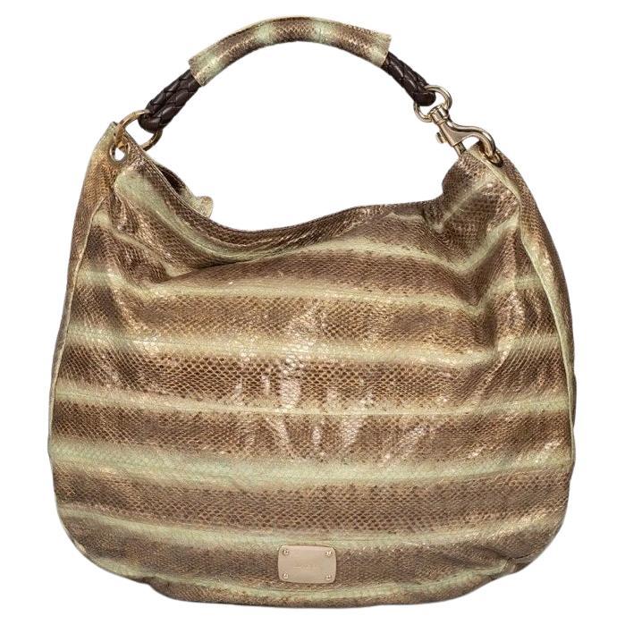 Jimmy Choo Multicolor Striped Leather Shoulder Bag For Sale