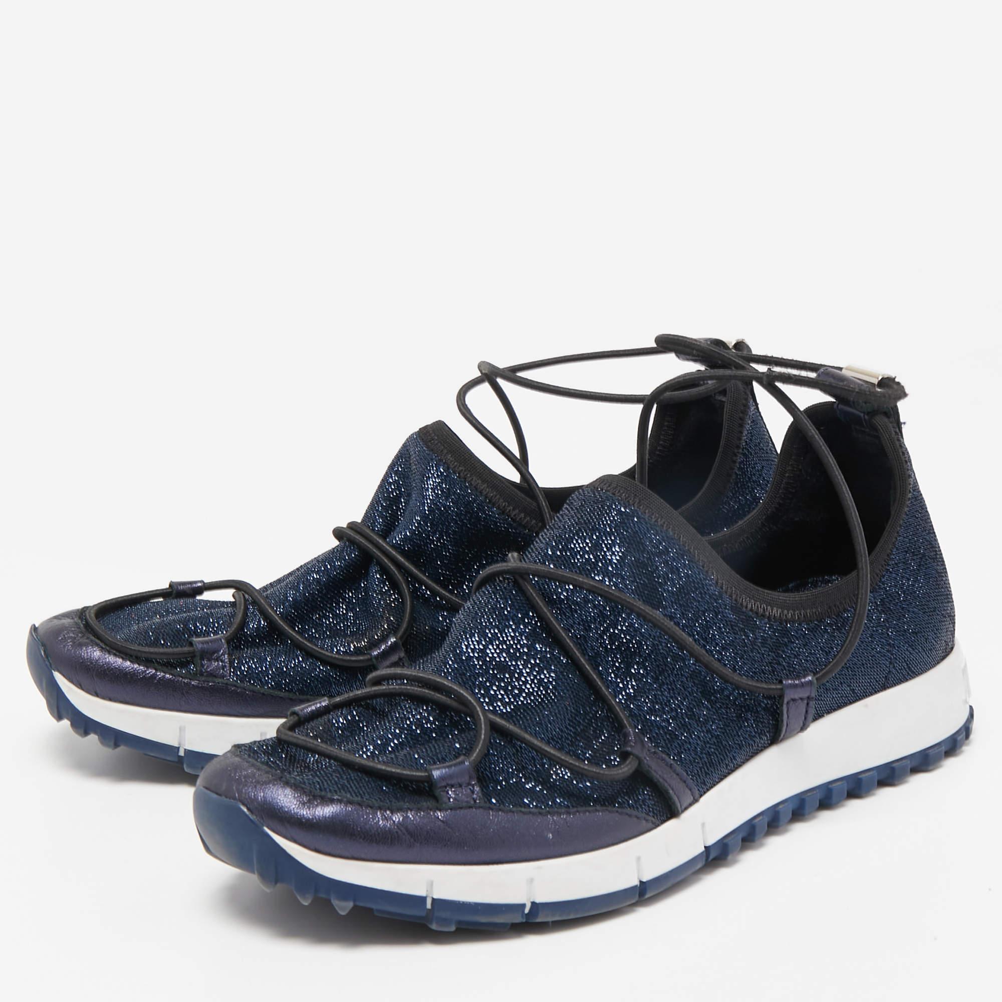 Coming in a classic silhouette these designer sneakers are a seamless combination of luxury comfort and style. These sneakers are finished with signature details and comfortable insoles.