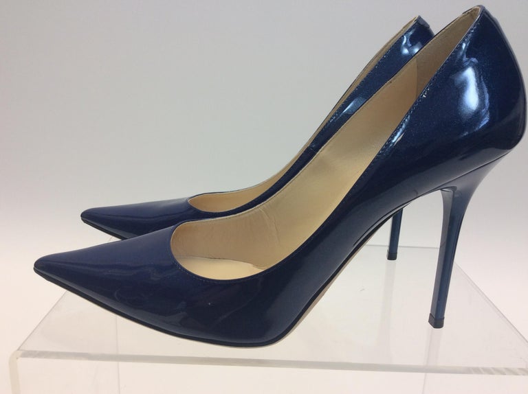navy blue jimmy choo shoes