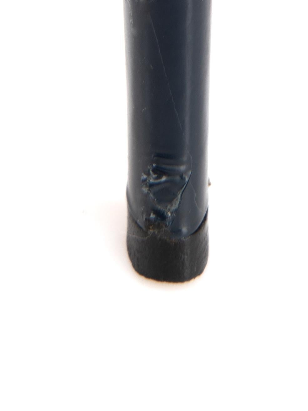 Women's Jimmy Choo Navy Patent Leather Pumps Size IT 36.5