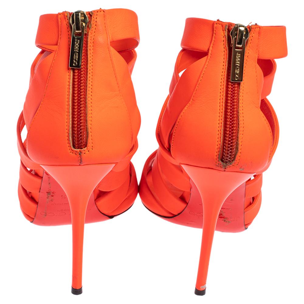neon orange sandals