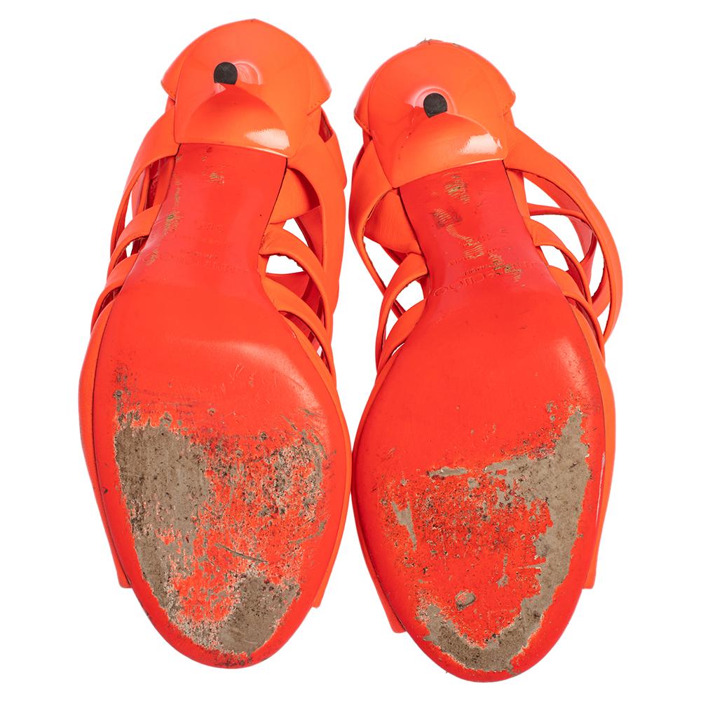 jimmy choo orange sandals
