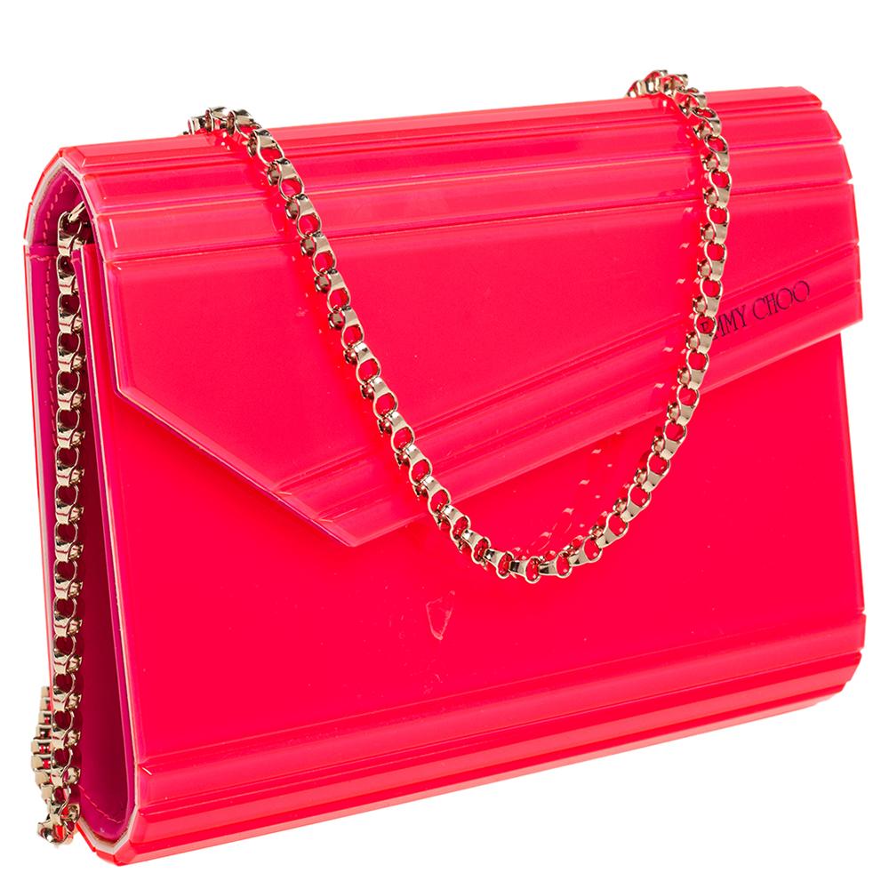 jimmy choo candy clutch pink