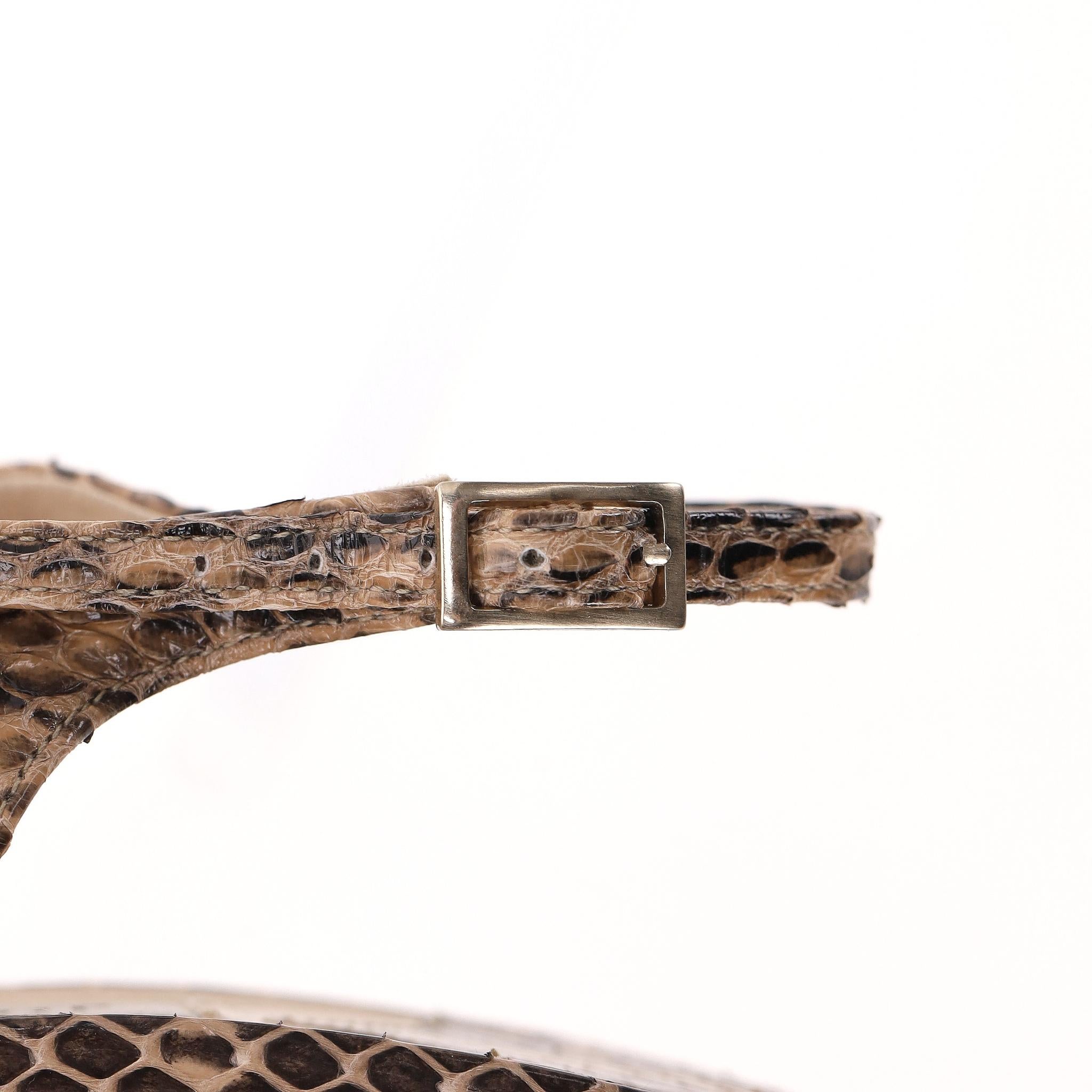 Jimmy Choo - Nova - Escarpins à bouts pointus en peau de serpent en vente 3