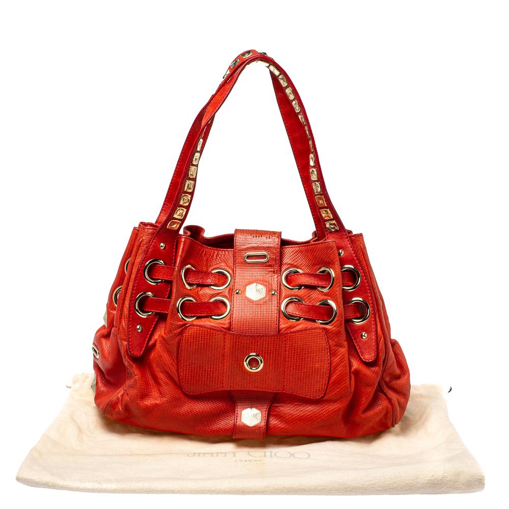 jimmy choo orange purse