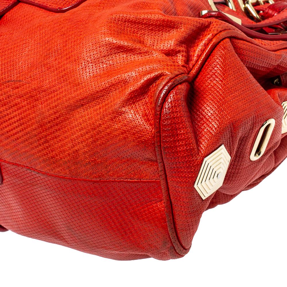 Women's Jimmy Choo Orange Patent Leather Riki Tote